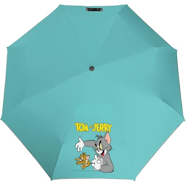 Amazon | トムとジェリー 折り畳み式傘 頑丈な8本骨 紫外線遮蔽